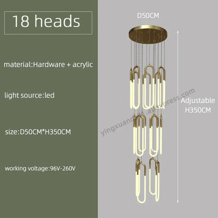 suspension moderne design nordique éclairage led loft élégant