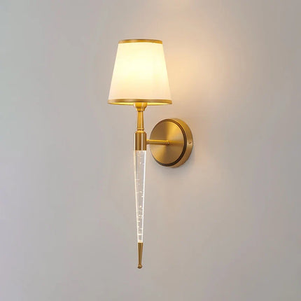 Applique murale rétro américaine en cristal pour salon — LZ4X9T2