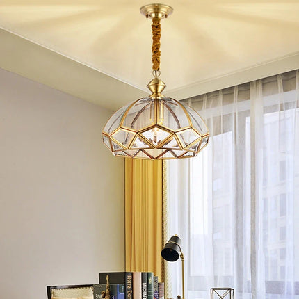 Plafonnier cuivre style américain moderne pour intérieur simple et créatif — LZ4X9T2