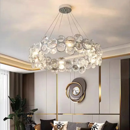 Lustre en cristal style nordique pour intérieur luxueux — LZ4X9T