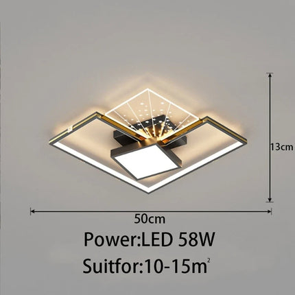 Plafonnier LED moderne pour salon et chambre, design original — LZ4X9T