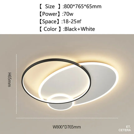 Plafonnier LED moderne pour décoration intérieure lumineuse et élégante — LZ4X9T2