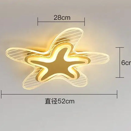 Plafonnier LED en forme d’étoile pour éclairage intérieur décoratif — LZ4X9T