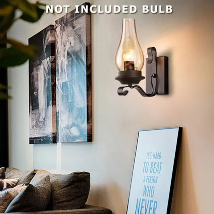 Applique murale LED style industriel rétro en fer pour loft — LZ4X9Q2