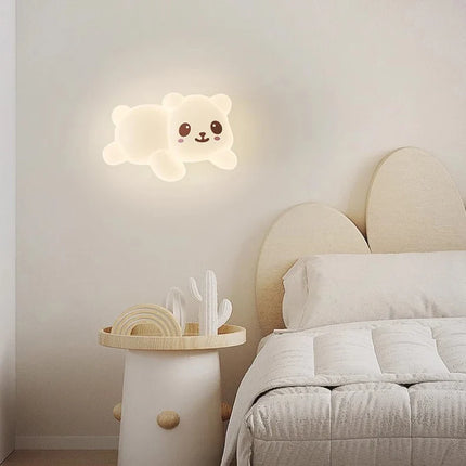 Applique murale lumineuse ours créatif pour chambre d’enfant — LZ4X9JQ