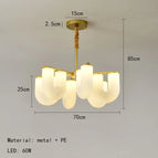 6 lumières / OR / 3 modifiables