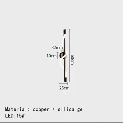 Applique murale moderne avec télécommande et fonction de gradation — LZ4X9P2Q