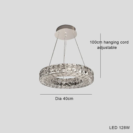 Lustre en cristal design simple et décoratif de luxe — LZ4X9T2