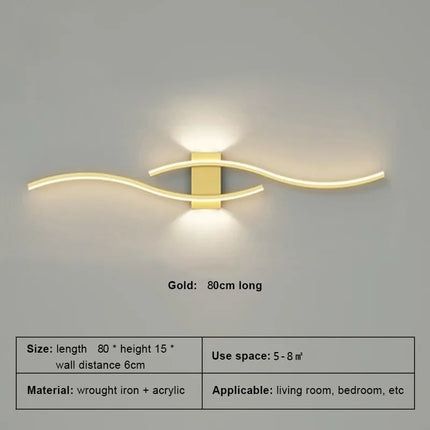 Applique murale LED longue bande pour éclairage décoratif TV et intérieur — LZ4X9P2
