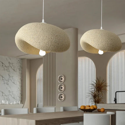 Lustre suspension style japonais Wabi Sabi pour cuisine et salon — LZ4XJ9