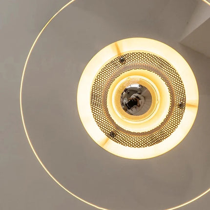 Lustre suspension Bauhaus en verre clair pour restaurant — LZ4X9M