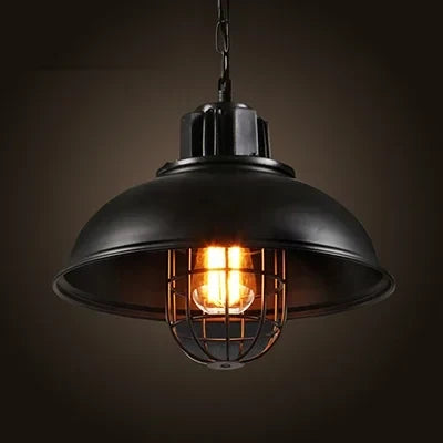 Suspension vintage style industriel avec ampoule LED E27 pour cuisine et bar — LZ4X9P2