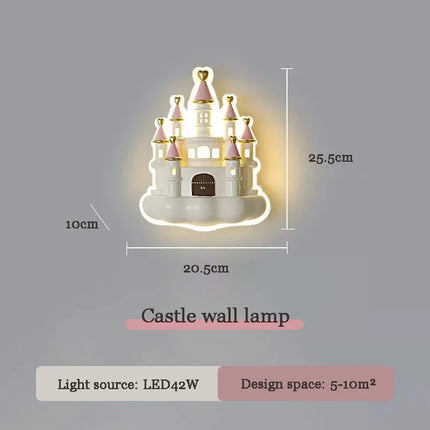 Applique murale château dessin animé pour chambre enfant — LZ4X9P2