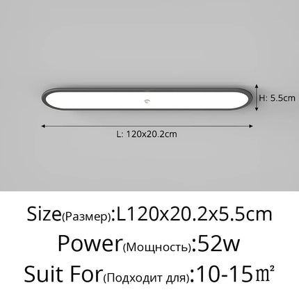 Plafonnier LED ultra-mince avec détecteur de présence — LZ4X9Q2