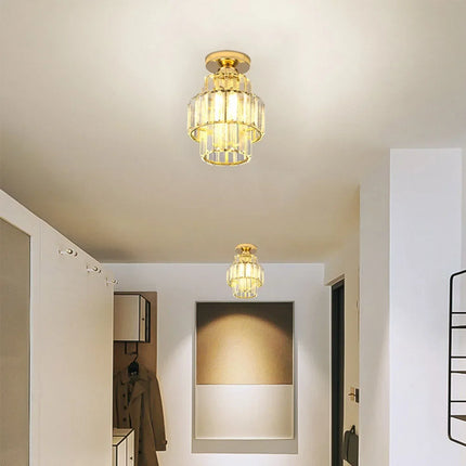 Plafonnier moderne en cristal K9 pour décoration intérieure élégante — LZ4X9M