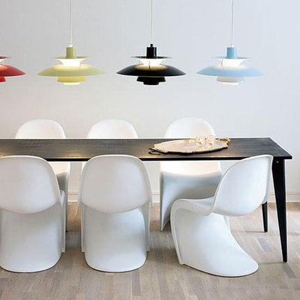 Suspension LED moderne à abat-jours métalliques multiples Coen — LZ4X9P2