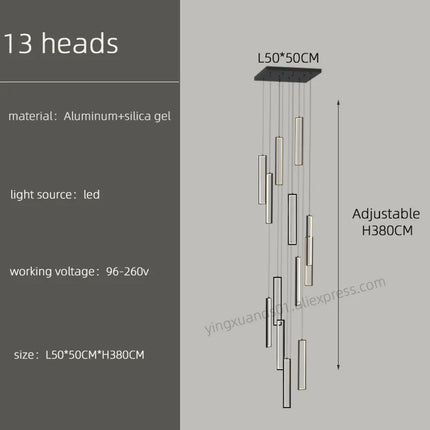Lustre suspension moderne style loft pour intérieur élégant — LZ4X9M