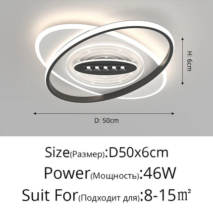 Plafonnier LED nordique pour intérieur ambiance chaleureuse — LZ4X9T2