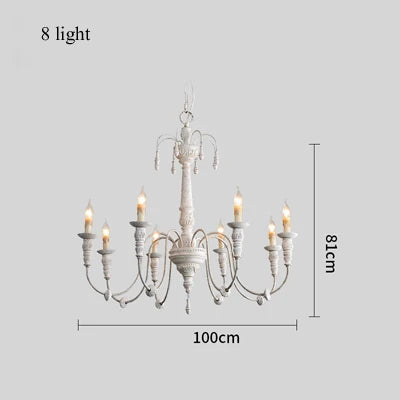 Lustre en bois massif pour éclairage et décoration intérieure — LZ4X9J