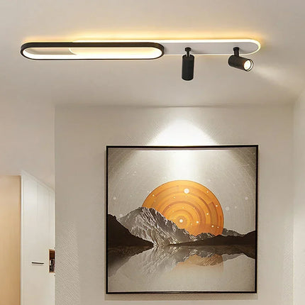 Plafonnier LED moderne avec spot orientable pour décoration intérieure — LZ4X9P