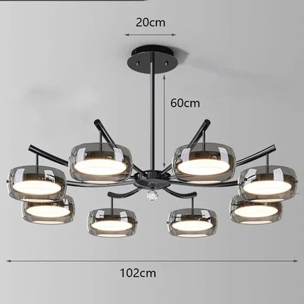 Lustre suspension décoratif pour éclairage intérieur salon — LZ4X9P2