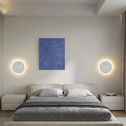 Applique murale LED moderne avec port USB pour éclairage d’ambiance — LZ4X9T2