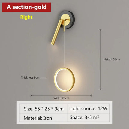 Applique murale LED double tête au design moderne pour décoration intérieure — LZ4XJ9