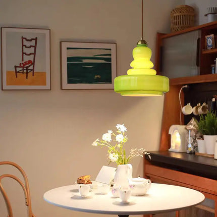 Suspension luminaire Bauhaus en verre pour cuisine et séjour — LZ4X9T2