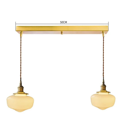 Suspension LED en verre blanc laiteux élégant — LZ4P9XQ