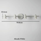 4 têtes blanc 68cm / CHINE / Blanc chaud (2700-3500K)