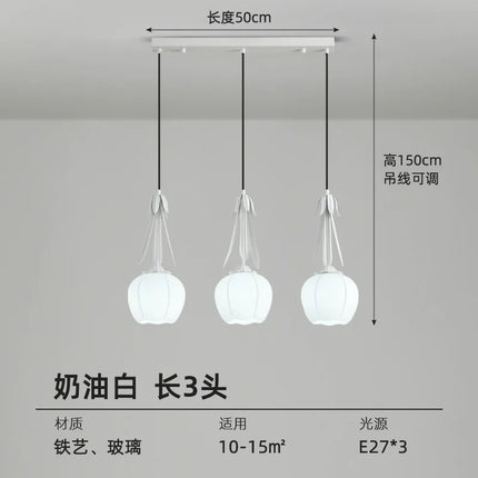 Lustre Art déco en verre avec suspension et abat-jour floral — LZ4X9P