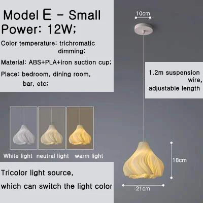 Lustre moderne à trois extrémités avec impression 3D créative — LZ4XJ9
