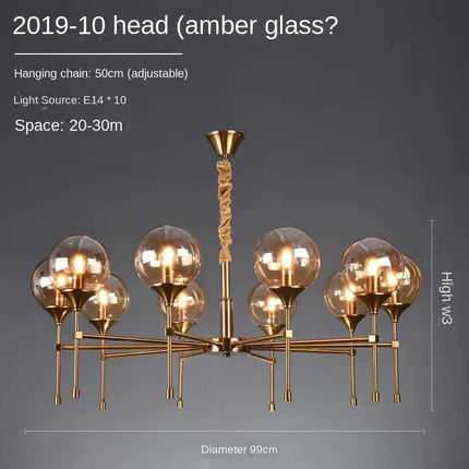 Lustre suspension nordique au design moderne pour ambiance élégante — LZ4X9T