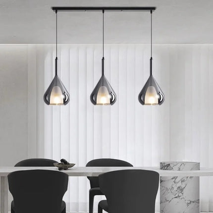 Lustre moderne minimaliste en verre de design italien — LZ4X9P2