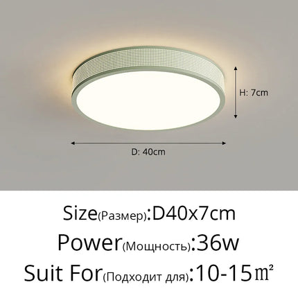 qiyimei plafonnier led style cercle carré décoratif