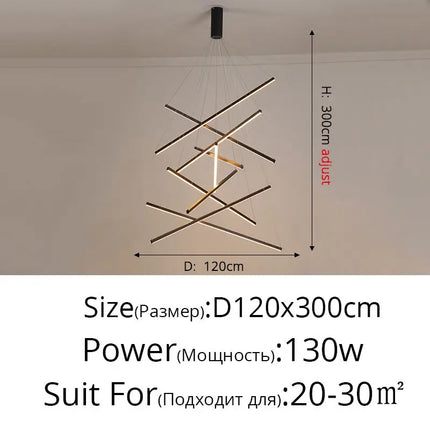 Lustre LED moderne avec télécommande et fonction gradation pour intérieur — LZ4X9P2