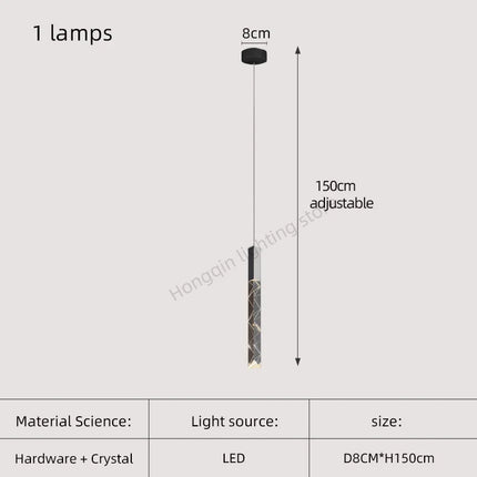 Lustre moderne en cristal pour éclairage intérieur élégant — LZ4X9Q2
