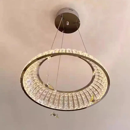 Suspension papillon en cristal pour décoration intérieure élégante — LZ4X9M