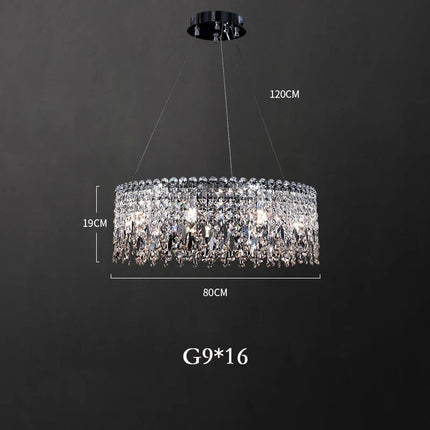 Lustre de luxe en cristal suspension pour éclairage de bar — LZ4X9Q