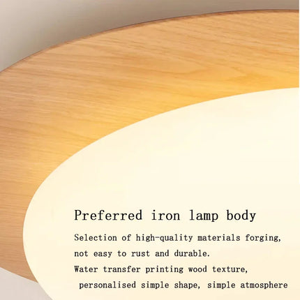 Plafonnier LED nordique en bois noyer et acrylique avec galets — LZ4X9P2
