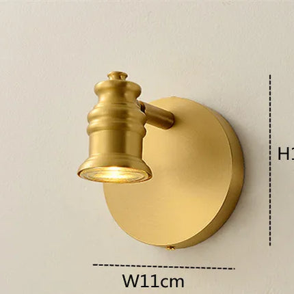 Applique murale LED vintage pour miroir de salle de bains 2/4 têtes bronze — LZ4X9P7