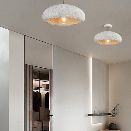 Plafonnier moderne avec abat-jour effet pierre Kery — LZ4G7XQ