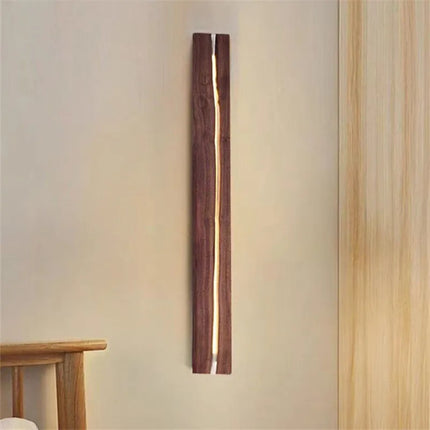 Applique murale en bois massif style wabi sabi pour décoration intérieure — LZ4X9T2