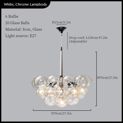 suspension moderne en verre pour décoration intérieure élégante