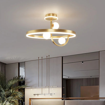 Plafonnier LED décoratif en fer style nordique moderne — LZ4X9P