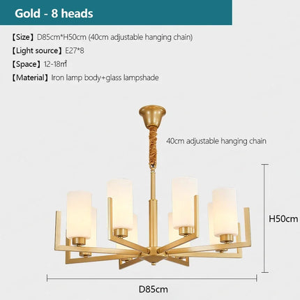 Lustre suspension LED style chinois rétro luxe — LZ4X9M