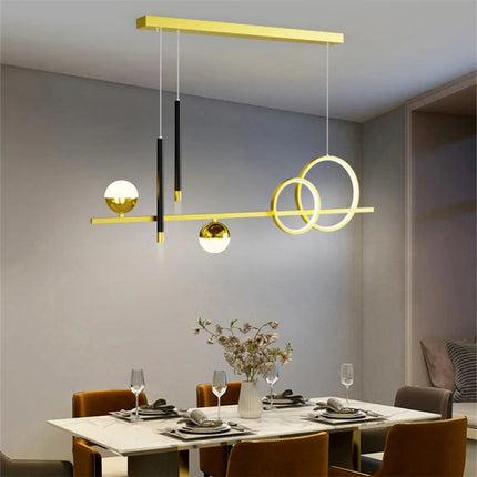 Lustre linéaire nordique pour décoration intérieure — LZ4X9P2Q