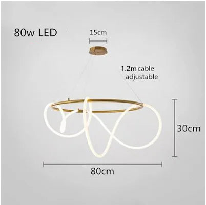 Lustre LED moderne à tuyau long minimaliste pour bar — LZ4P9XJ