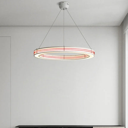 Lustre suspension art déco avec anneau et fil réglable — LZ4G7XQ