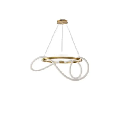 Lustre suspendu rond LED style nordique pour salon et hôtel — LZ4XJ9